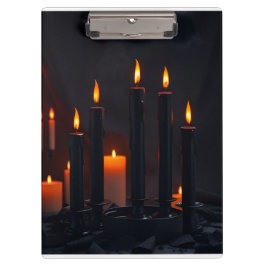 Royal Gothic Halloween Candle Clipboard Klemmbrett
