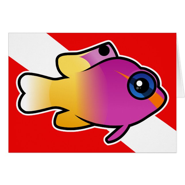 Royal Gramma Dive Flag (Vorderseite (Horizontal))