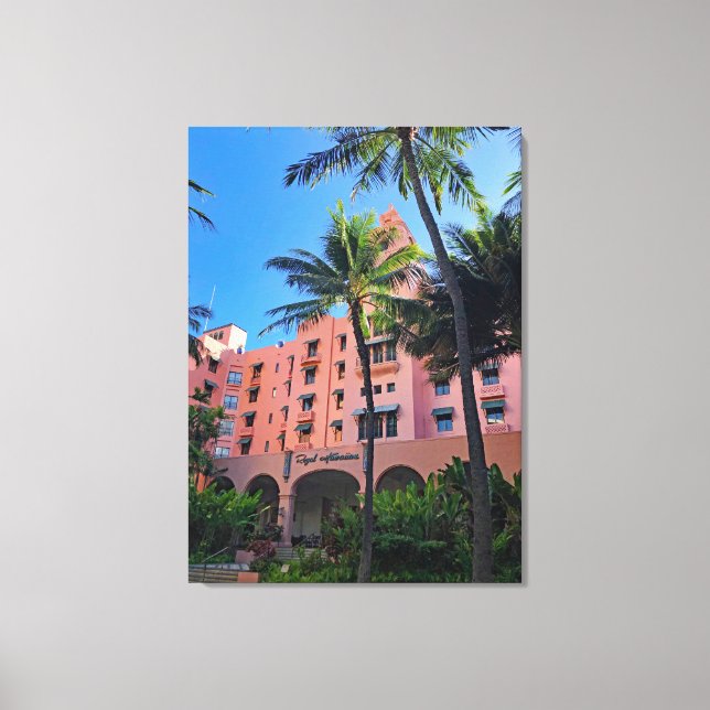 Royal Hawaiian Hotel Leinwanddruck (Vorderseite)