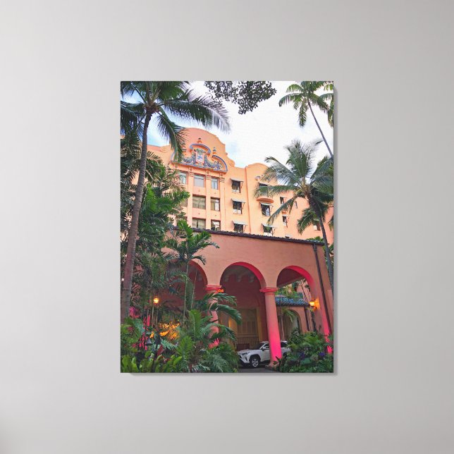 Royal Hawaiian Hotel Leinwanddruck (Vorderseite)