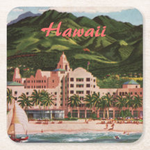 Royal Hawaiian Hotel Untersetzer aus Papier (Satz