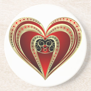 Royal Heart Getränkeuntersetzer