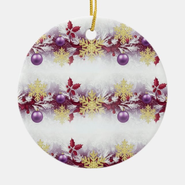 Royal Holiday Garland — Festive Ornament Design (Vorne)