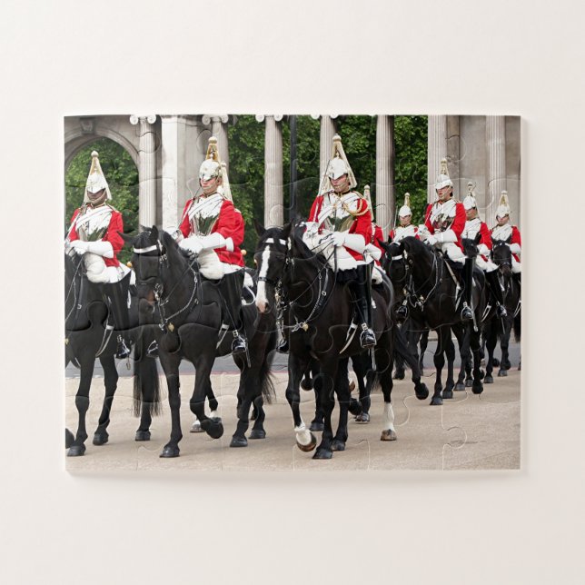 Royal Household Cavalry, London, England Puzzle (Horizontal)