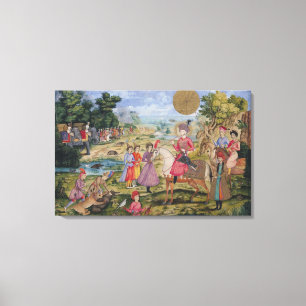 Royal Hunt aus Isfahan, Iran Leinwanddruck