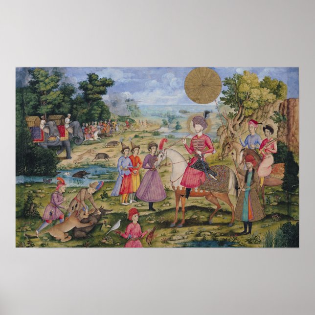 Royal Hunt aus Isfahan, Iran Poster (Vorne)