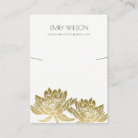 ROYAL IMITATS GOLD LOTUS BLUME NECKLACE DISPLAY
