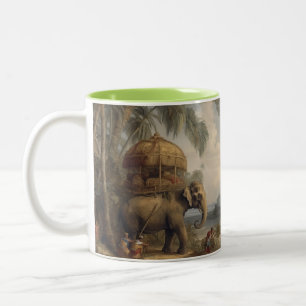 Royal India Heritage Elefant Kunst Tee-Mug Zweifarbige Tasse