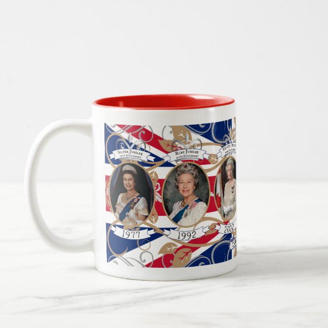 Royal Jubilee Tribute Tasse - Königin Elizabeth II (Links)
