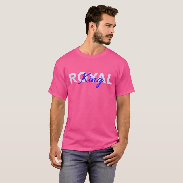 Royal King Blue Text T-Shirt (Vorne ganz)