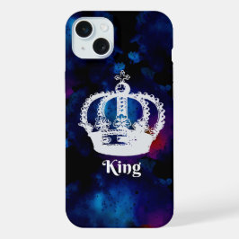 'Royal King' Krone Ästhetik iPhone 15 Plus Hülle