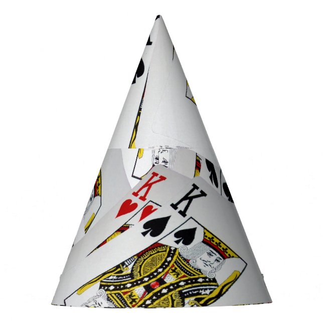 "Royal Layer: A Stack of Kings Poker Cards" Partyhütchen (Vorderseite)