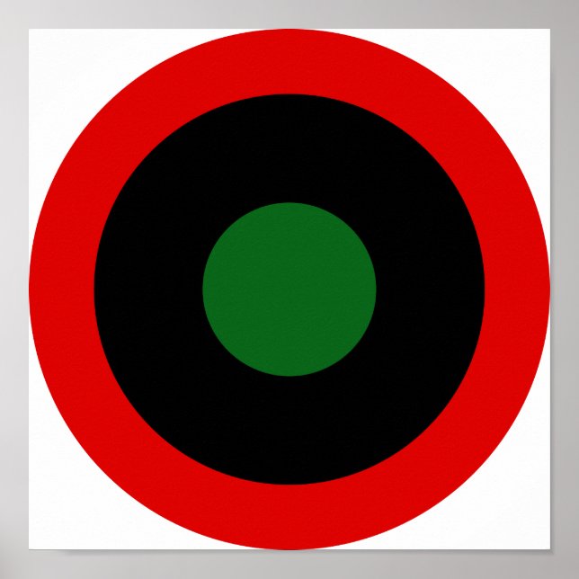 Royal Libyan Air Force Roundel (1951-1969) Poster (Vorne)