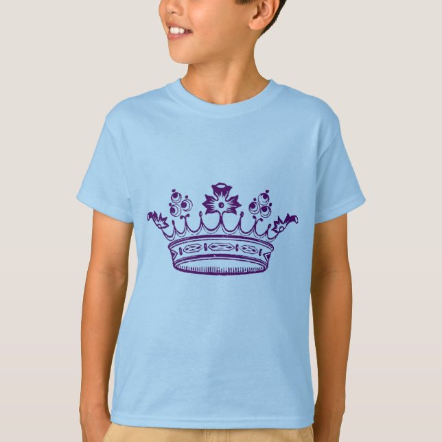 Royal Lila Crown T-Shirt (Vorderseite)