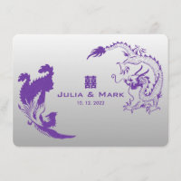 ©Royal Lila Dragon-Phoenix Chinese Wedding