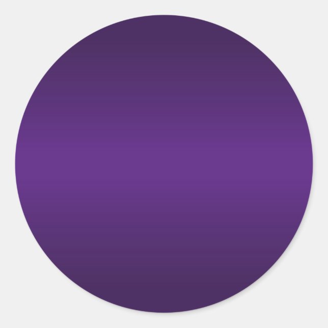 Royal Lila Gradient Blank Runder Aufkleber (Vorderseite)