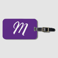 Royal Lila Initial Letter Monogram Modern Style