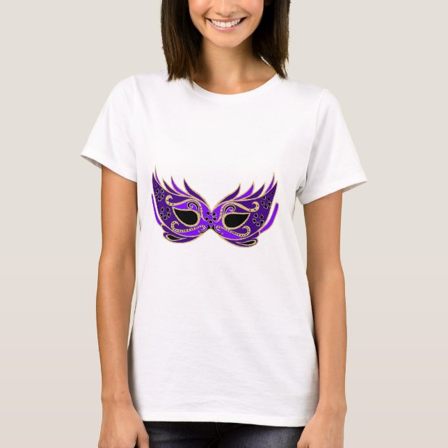 Royal lila Maskerbe T-Shirt (Vorderseite)