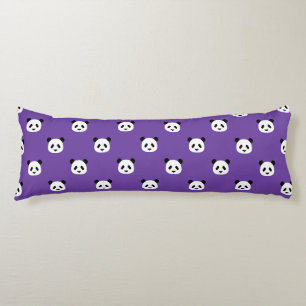 Royal Lila - Minimalistisch Panda Pattern Seitenschläferkissen