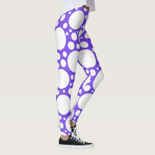 Royal Lila Polka Dot Leggings