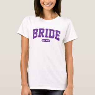 Royal Lila Sports Bridge Junggeselinnen-Abschied T-Shirt