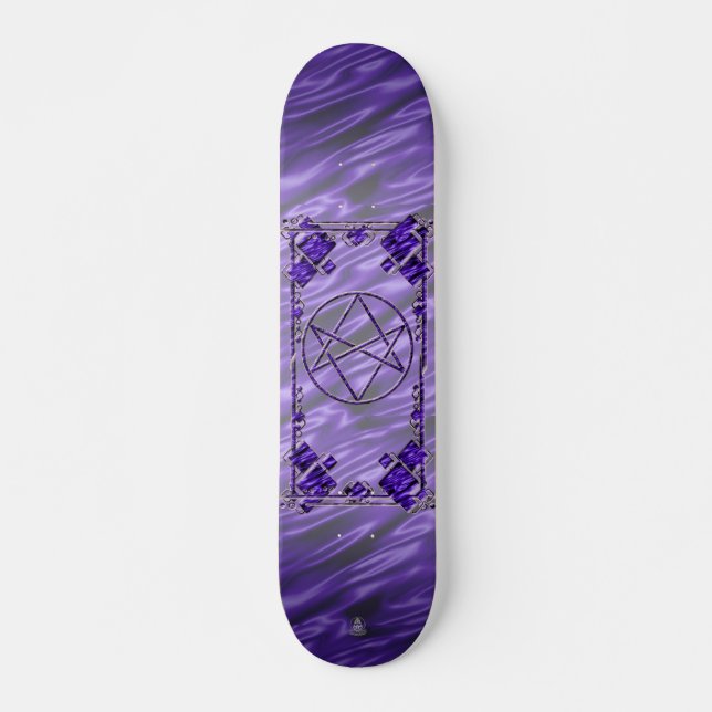Royal Lila Unicursal Skateboard (Vorne)