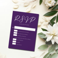 Royal Lila White Typografy Abend Wedding