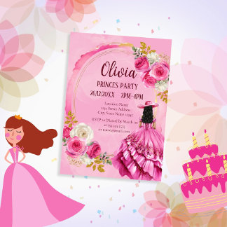 Royal Little Princess Birthday Einladung