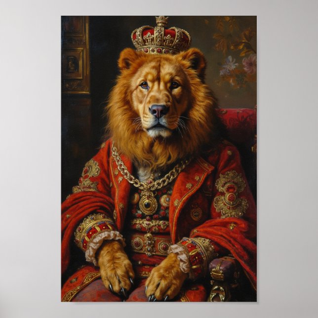 Royal Lowchen Portrait Poster (Vorne)