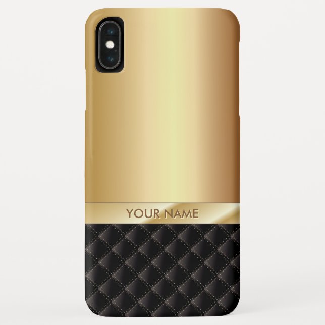 Royal Luxury Gold Individuelle Name Case-Mate iPhone Hülle (Rückseite)