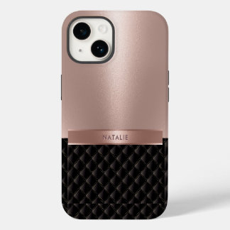 Royal Luxury Rose Gold Individuelle Name iPhone 14 Hülle
