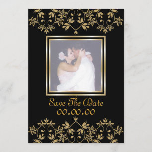 Royal Luxury Save the Date Foto Einladungen