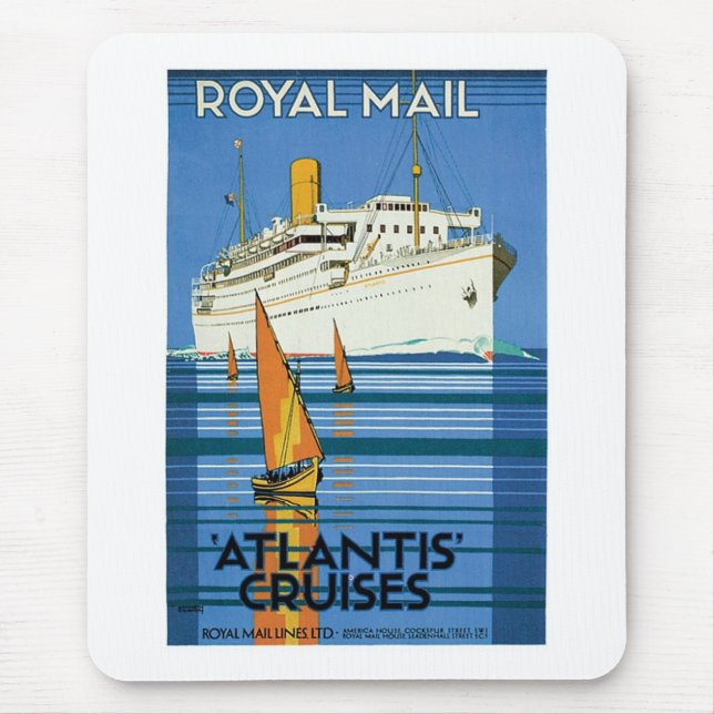 Royal Mail "Atlantis Cruises" Mousepad (Vorne)