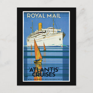 Royal Mail Atlantis Cruises Postkarte