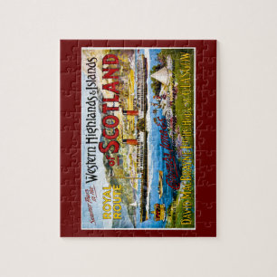 Royal Mail Dampfer Scotland Glasgow Vintage Puzzle