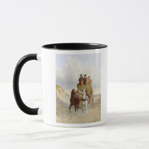 Royal Mail trainieren auf der Straße, 1841 (Öl a Tasse