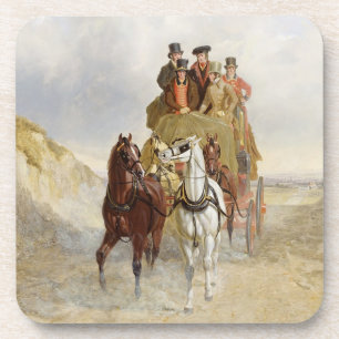 Royal Mail trainieren auf der Straße, 1841 (Öl a Untersetzer