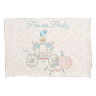 Royal Mairytale Princess Carriage Blush Ivory Aqua Kissenbezug