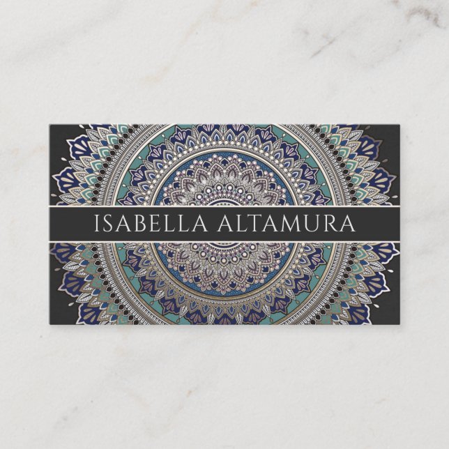 Royal Mandala Business Cards Visitenkarte (Vorderseite)