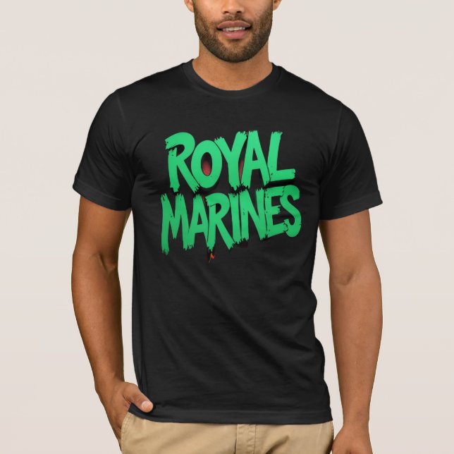 Royal Marines Graffiti T - Shirt Militärstolz (Vorderseite)
