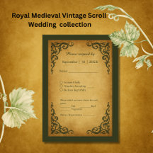 Royal Medieval Vintag Scroll Wedding