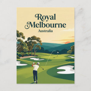 Royal Melbourne Golf Club Australien Postkarte