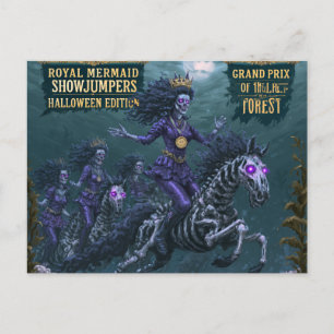 Royal Mermaid Springreiter Halloween Edition Postkarte