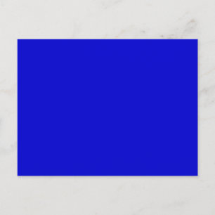Royal Midnight Blue Solid Trend - Hintergrund Postkarte