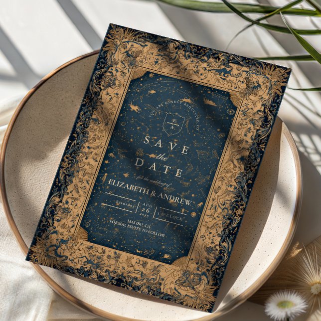Royal Midnight Celestial Wedding Save The Date (Von Creator hochgeladen)