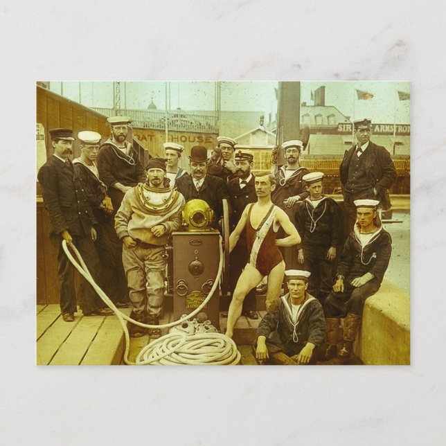 Royal Naval Exhibition 1891 Magic Lantern Slide Postkarte (Vorderseite)