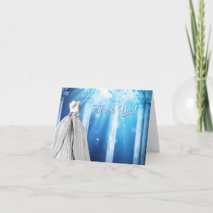 Royal Navy Blue Dress Dankeschön Karten