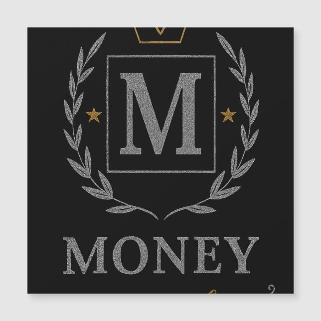 "Royal NMKY Emblem – Monogram M Crest Design" Magnetkarte (Vorderseite)