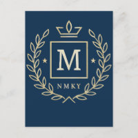 "Royal NMKY-Emblem – Monogramm-M-Wappen-Design"