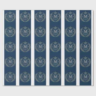 "Royal NMKY-Emblem – Monogramm-M-Wappen-Design" Geschenkpapier